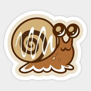 Cinnamon Roll Snail Sticker